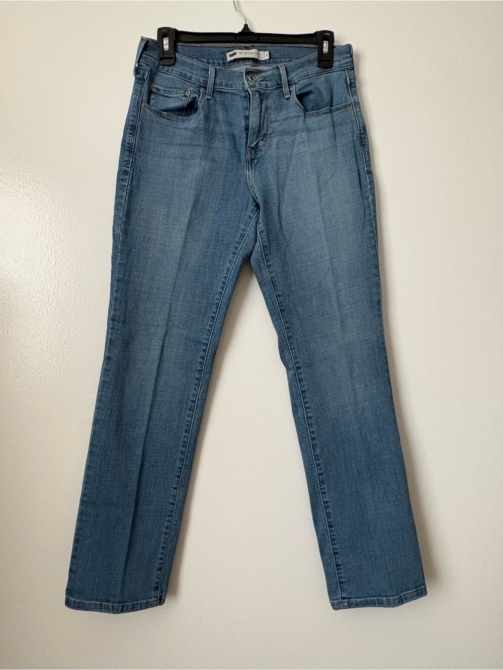 Levi's Women's Straight-Leg Jeans in Light Blue Denim